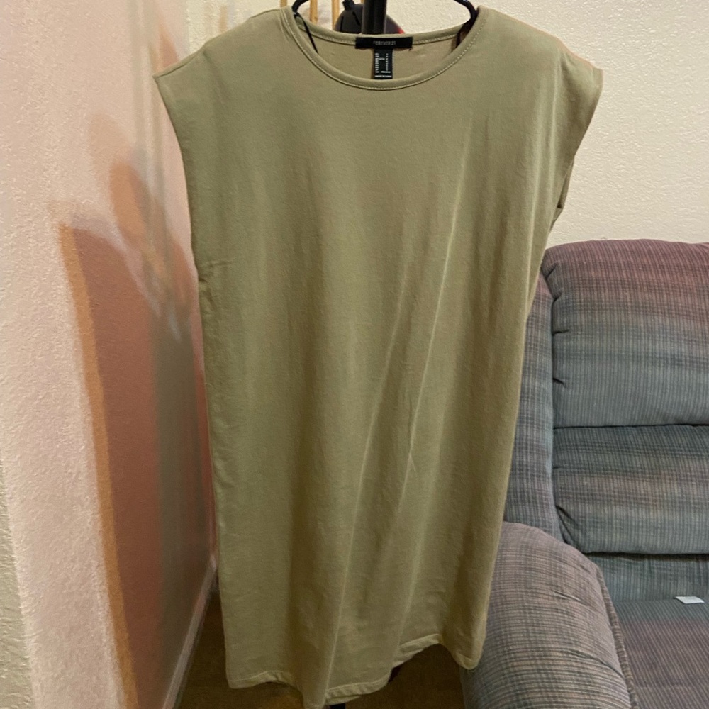 Forever 21 Olive Sleeveless Dress | Small